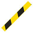 Оградительная клейкая лента, 45мм х 50м, черно-желтая